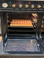 Luxe Boretti Fornuis 6 pits antraciet/messing 2 ovens 100 cm, Witgoed en Apparatuur, Fornuizen, Fornello Esperta, Ophalen of Verzenden