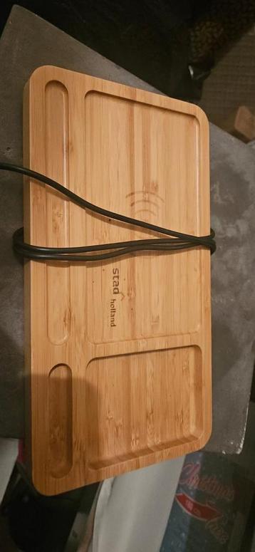 Houten USB Lader Plank - 27x15cm beschikbaar voor biedingen