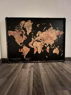Schilderij/ canvas Map of the world, Ophalen