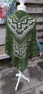 Fijn gehaakte omslagdoek sjaal wol, Ophalen of Verzenden, Nieuw, Maat 46/48 (XL) of groter, Sjaal