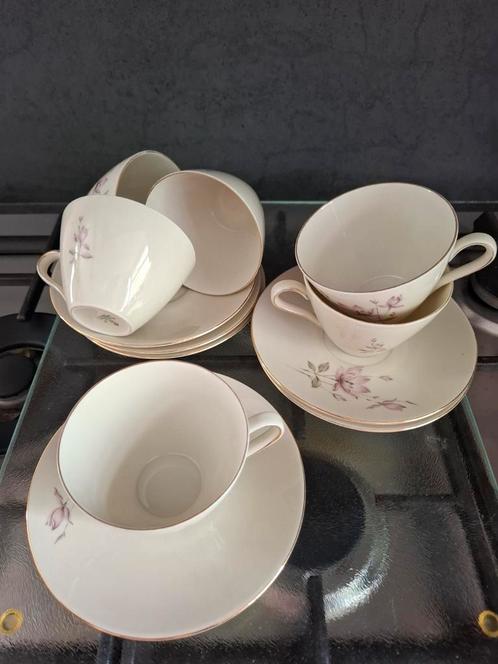 Winterling Bavaria Theekopjes met Schoteltjes - Set van 6, Antiek en Kunst, Antiek | Servies los, Ophalen