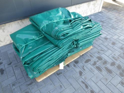 Groen PVC dekkleed 8 x 10 m./600 gram m2/Grote ogen 50 cm!!, Doe-het-zelf en Verbouw, Zeil en Folie, Nieuw, Zeil, 15 m² of meer