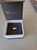 MELANO 925 ZILVEREN CATEYE RING MET PARELTJE MAAT 17, Sieraden, Tassen en Uiterlijk, Ringen, Nieuw, Ophalen of Verzenden, 17 tot 18