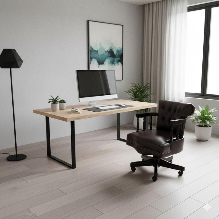 Bureaustoel Chesterfield Leder Art. Nr.: 27436, Huis en Inrichting, Bureaustoelen, Nieuw, Bureaustoel, Bruin, Ophalen