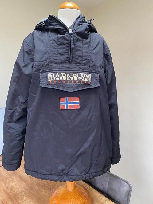 NAPAPIJRI winterjas zwart / grijs netjes maat S DV, Kleding | Dames, Jassen | Winter, Gedragen, Maat 36 (S), Zwart, Verzenden