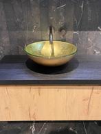 Waskom rond, groen brons, Ophalen of Verzenden, Zo goed als nieuw, Overige typen
