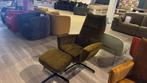 Fauteuil relax stoel mos groen hocker nieuw, Ophalen, Nieuw, Stof