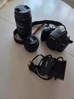 Canon EOS 2000D + 2 lenzen (75-300mm & 50mm) + oplader, Gebruikt, Spiegelreflex, Canon, Ophalen of Verzenden