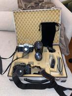 Analoge Camera Set: Canon AE-1, Pentax Super A + Lenzen, Ophalen of Verzenden, Gebruikt, Spiegelreflex, Canon
