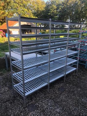 aluminum koelcel/keuken/horeca stelling m veel legborden beschikbaar voor biedingen