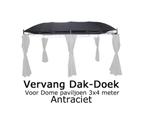 Dome 3x4m Reserve Dak-doek antraciet, Minder dan 4 meter, Nieuw, Paviljoen, Minder dan 5 meter
