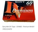 Sony Mini DV Tape - DVM60 - Premium MiniDV Cassette nieuw!, Ophalen of Verzenden, (Video)band