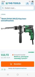 nieuwe klopboormachine hitachi, Doe-het-zelf en Verbouw, Gereedschap | Boormachines, Boormachine, Nieuw, Ophalen of Verzenden