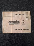 Märklin folder 5146 / 5147 / 5213, Wisselstroom, Gebruikt, Ophalen of Verzenden, Analoog