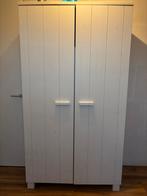 Witte houten kast WOOOD Dennis, Huis en Inrichting, Kasten | Kledingkasten, Ophalen, Gebruikt, 100 tot 150 cm, 200 cm of meer