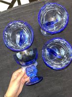 ijscoupe Mickey Mouse blauw glas, Ophalen, Mickey Mouse, Zo goed als nieuw, Servies
