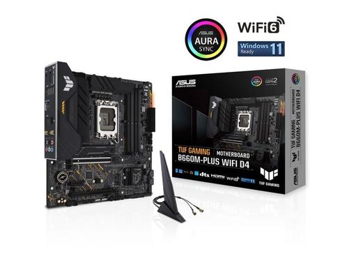 ASUS TUF GAMING MOTHERBOARD B660M-PLUS WIFI D4, Computers en Software, Moederborden, Nieuw, Intel, DDR4, Ophalen of Verzenden