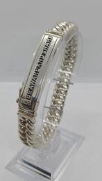 Buddha to Buddha Chain Zilveren Herenarmband 19,5cm, Ophalen of Verzenden, Zilver, Zilver