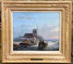 IJsgezicht van Antonie Waldorp 1802-1866, Antiek en Kunst, Kunst | Schilderijen | Klassiek, Ophalen of Verzenden