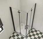 Douchecabine 85x85 vouwdeuren zwart, Ophalen, Overige typen, 50 tot 100 cm, Minder dan 100 cm