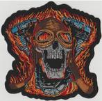 Skull V-twin stoffen opstrijk patch embleem #6, Motoren, Accessoires | Overige, Verzenden, Nieuw