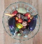 Schaal + Kunstfruit, Ophalen of Verzenden, Zo goed als nieuw, Rond, Glas