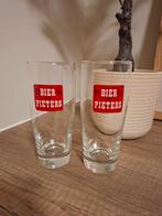 Bierglazen 'Bier van Pieters' - Set van 2, Ophalen of Verzenden, Zo goed als nieuw, Bierglas