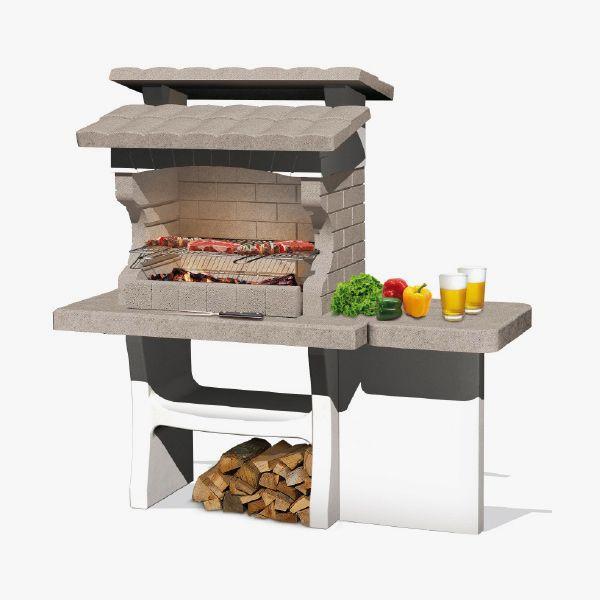 Sarom Fuoco - Betonnen barbecue - Luxor - 159 x 72 x 161,5 c, Tuin en Terras, Houtskoolbarbecues, Nieuw, Ophalen