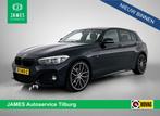 BMW 1-serie 118i Edition M Sport Shadow High Executive LEER, Gebruikt, Zwart, Bedrijf, 3 cilinders