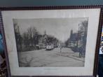 Prent van Groningen, Antiek en Kunst, Kunst | Etsen en Gravures, Ophalen of Verzenden
