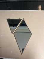 Set van 2 geometrische spiegels, Huis en Inrichting, Ophalen, Minder dan 50 cm, Gebruikt, Minder dan 100 cm