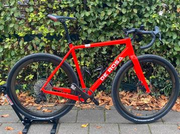 De Rosa gravelbike 56 cm, carbon wielen en campagnolo ekar beschikbaar voor biedingen