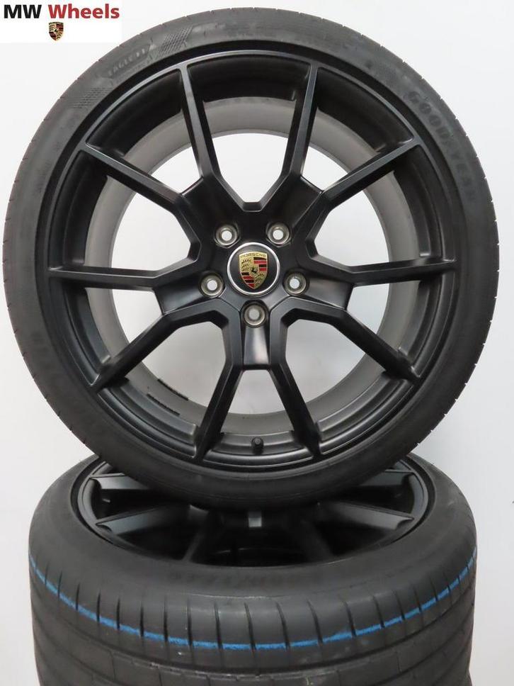 Porsche Taycan 21 inch velgen Origineel Spyder zomerbanden, Auto-onderdelen, Banden en Velgen, Banden en Velgen, Zomerbanden, 21 inch