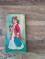 Oud houten schilderijtje uit de jaren '60, Ophalen of Verzenden