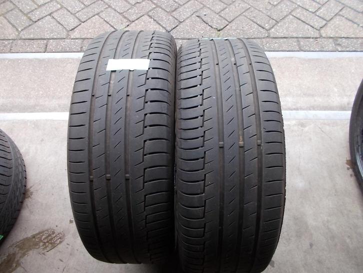 2X CONTINENTAL PREMIUM 6 BANDEN 235 55 R19 105V XL 5-5,5MM, Auto-onderdelen, Banden en Velgen, Band(en), Zomerbanden, 19 inch
