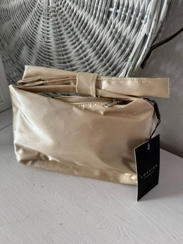 NIEUW > Kleine Goud/beige Handtas (14x13 cm) beschikbaar voor biedingen