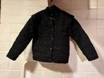 Zwart gewatteerd tussenjasje maat 116 Met subtiel glittertje, Kinderen en Baby's, Kinderkleding | Maat 116, Ophalen of Verzenden