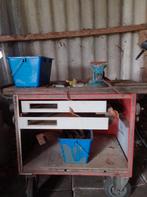 Gereedschap kar, Doe-het-zelf en Verbouw, Werkbanken, Ophalen, Bankschroef