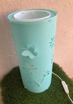Lamp met vlinders libelle en bloemen motief | kunststof, Ophalen, Zo goed als nieuw, Lamp