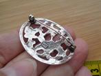 zilveren vintage bloemen broche [132], Verzenden, Minder dan 4 cm, Zo goed als nieuw, Zilver