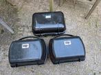 Nonfango motorkoffers. 2 zijkoffers en 1 topkoffer en rek., Motoren, Accessoires | Koffers en Tassen, Ophalen, Gebruikt