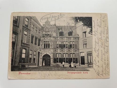 D506 Ansichtkaart Deventer : Doopsgezinde Kerk, Verzamelen, Ansichtkaarten | Nederland, Gelopen, Overijssel, 1920 tot 1940, Ophalen of Verzenden