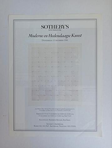 Jan Dibbets - Sotheby's Affiche Moderne Kunst 1990 beschikbaar voor biedingen