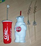 Nieuw Coca-Cola drinkbeker ijsbeer ijsblok flesjes rietjes, Nieuw, Ophalen of Verzenden, Gebruiksvoorwerp
