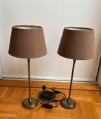 Twee ronde tafellampjes, Ophalen of Verzenden, Zo goed als nieuw, Minder dan 50 cm