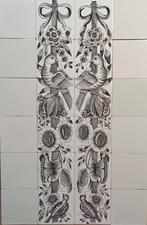 wandtegels, 2x pilaster, originele witjes, klassiek, 78cm. h, Nieuw, Ophalen of Verzenden, Minder dan 20 cm, Minder dan 5 m²