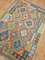 Handgeweven oosterse wollen kelim 150x107, Info@SlatsAntiek.nl, Crème, Vof Slats Antiek, Ophalen of Verzenden