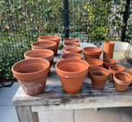 Terracotta buiten potten, Tuin en Terras, Bloempotten, Rond, Zo goed als nieuw, Ophalen, Minder dan 40 cm
