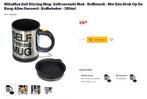 zelfroerende koffie mok - nieuw voor 7.95 euro - 50% korting, Overige materialen, Nieuw, Ophalen of Verzenden, Overige stijlen