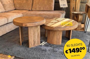 Salontafel set 2 nu €149,- beschikbaar voor biedingen
